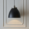 Wisząca lampa retro Franklin 98749 Endon do jadalni czarna cyna
