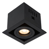 Kwadratowa lampa sufitowa CHIMNEY 09926/01/30 metalowa czarna