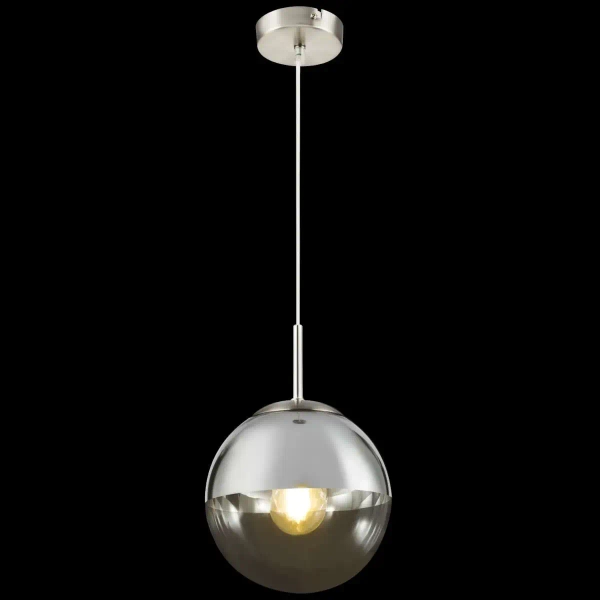 LAMPA wisząca VARUS 15851 Globo zwieszna OPRAWA szklana kula ball chrom przezroczysta