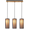 Potrójna lampa wisząca Kioto 50103219 Candellux tuby nad stół czarne