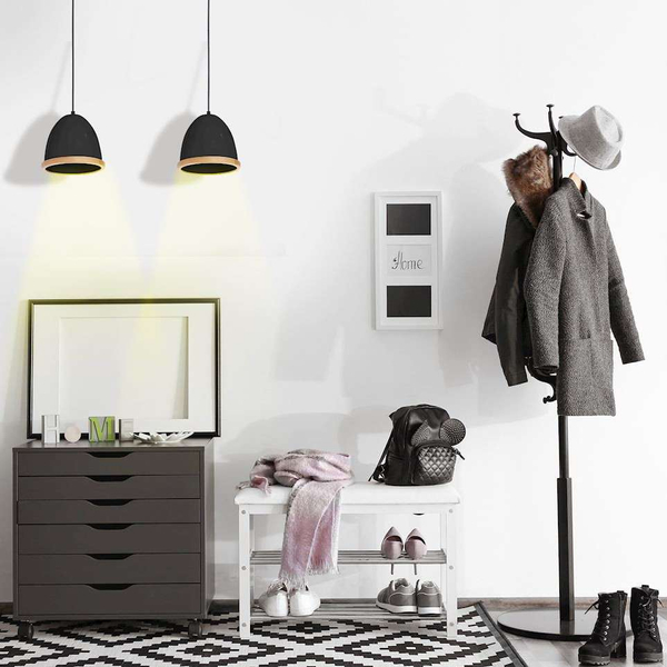 Skandynawska LAMPA wisząca STUDIO MLP8852 Milagro hygge OPRAWA zwis czarny drewno