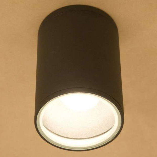 Downlight LAMPA zewnętrzna stropowa FOG 3403 Nowodvorski sufitowa OPRAWA ogrodowa outdoor IP44 tuba grafitowa