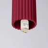 Okrągła lampa sufitowa HALO SL.1748 szklana kula IP44 biała burgundowa