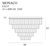 Plafon LAMPA sufitowa MONACO C0137 Maxlight kryształowa OPRAWA glamour crystal przezroczysta