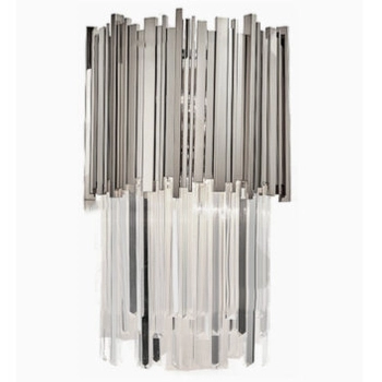 Ścienna lampa kryształowa CGPIPEORGANWALLMCHROME do pokoju