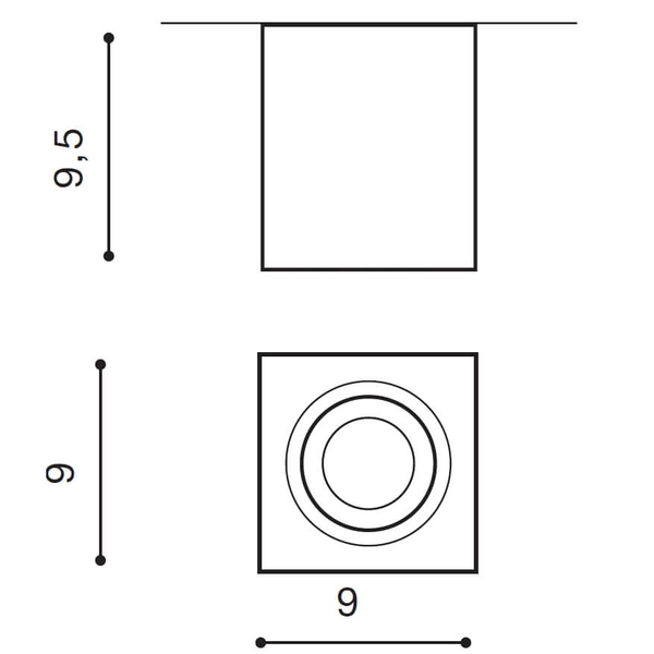 Salonowa lampa sufitowa Brant AZ2825 cucę z regulacją czarna