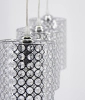 Wisząca lampa sypialniana 5010/3 8C kryształowa chrom
