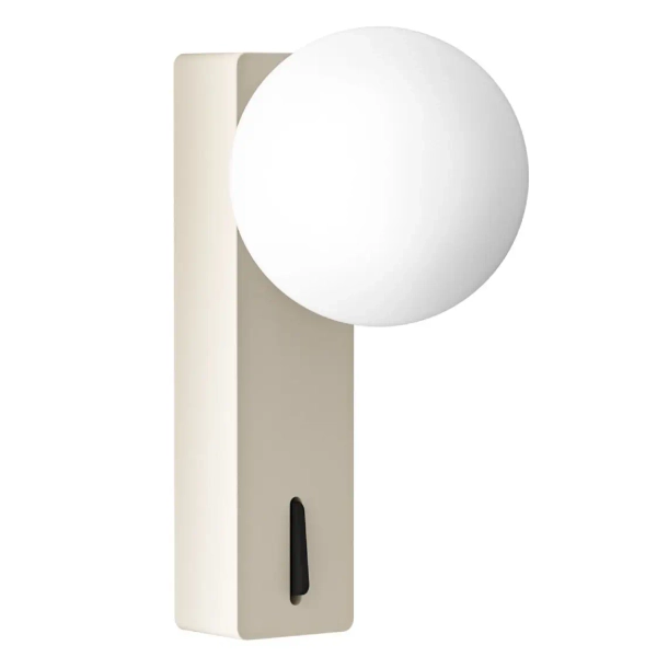 Lampa ścienna Boletta Parette OR85587 z przełącznikiem IP44 szara