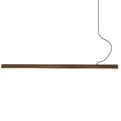 Ledowa wisząca lampa 22206 LED 45W 3000K prostokątna belka brązowa