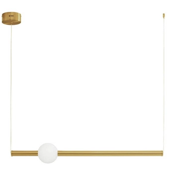 Wisząca lampa salonowa IGUALA LE42763 podłużna LED 10W 3000K złota