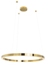 LAMPA wisząca LUXURY P0370D Maxlight LED 67W 3000K metalowa OPRAWA okrągły ZWIS pierścień ring złote