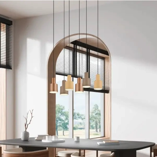 Beżowa lampa Agudo 319400144 tuba sufitowa z regulacją 1x10W E27