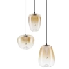 Potrójna wisząca lampa do salonu JAREVIA LE45126 LED 10W 3000K złota