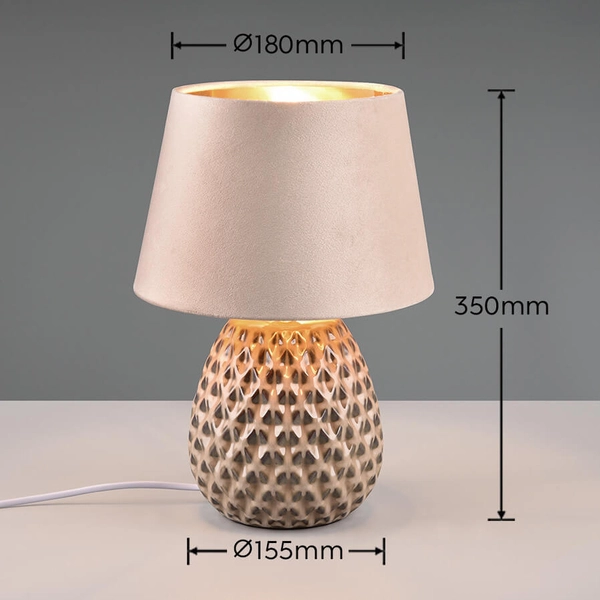Ceramiczna lampka nocna Ariana R51531944 RL Light wypustowa beżowa