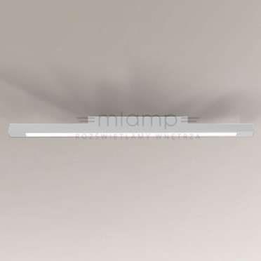 Plafon LAMPA sufitowa OTARU 8640 Shilo prostokątna OPRAWA plafoniera listwa do łazienki LED 28,8W 4000K IP44 belka biała