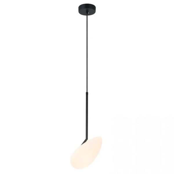 Wisząca lampa nowoczesna 20254 LED 5W 3000K szklana biały czarny