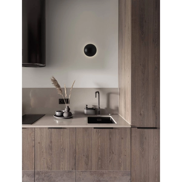 Ścienna lampa do przedpokoju MOXOS LE44372 LED 3W 3000K ball czarna