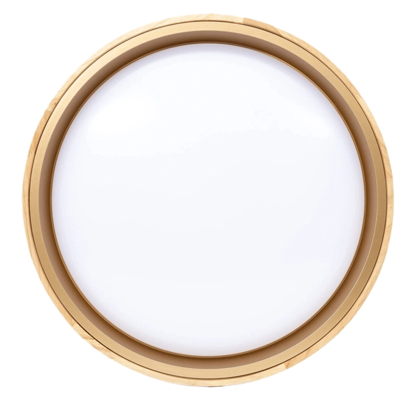 Plafon okrągły na korytarz Vero ABR-PODV LED 24W 3000K drewniany złoty