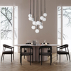 Wisząca lampa kaskadowa Martin 10079 bubble do salonu czarna biała