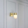 LAMPA ścienna MENTON 106374 Markslojd metalowa OPRAWA kinkiet tuba loftowa mosiężna biała