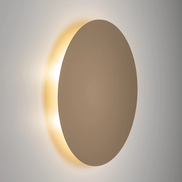 Dekoracyjna lampa ścienna Luna Sabia 10625 okrągłą koło beżowy