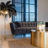 Przytulna sofa Huxley S5126 ANTRACIET Richmond Interiors stylowa welurowa złota czarna