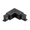 Łącznik-L do szyn 3-fazowych prawy 327840 metalowy czarny