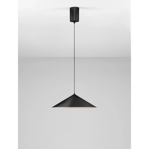 Stożkowa wisząca lampa ZOLBINO LE45422 LED 12W 3000K czarny