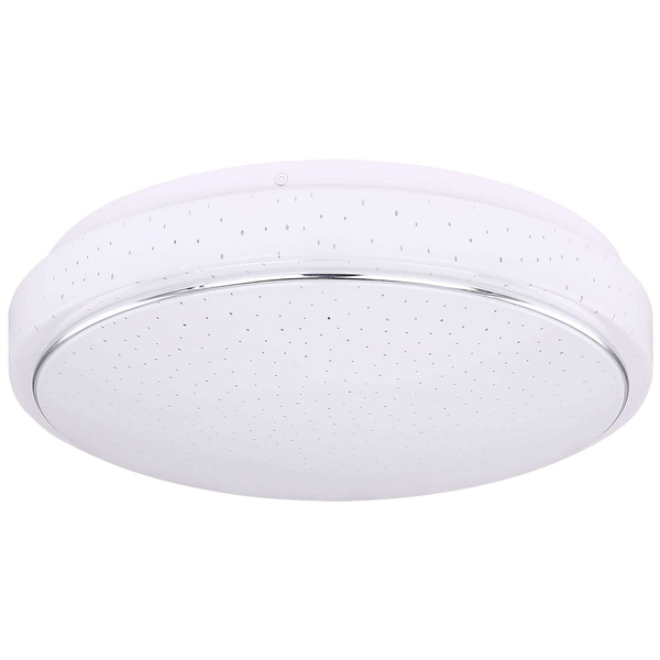 LAMPA sufitowa KALLE 48408-18 Globo okrągła OPRAWA metalowa LED 18W 3000K plafon biały chrom