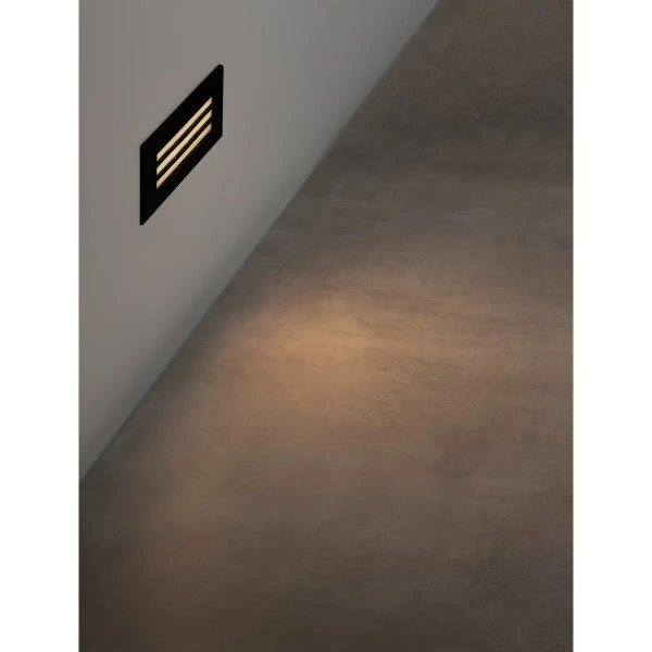 Prostokątny zewnętrzny kinkiet SORELIO LE75316 LED 6W 3000K IP65 czarny