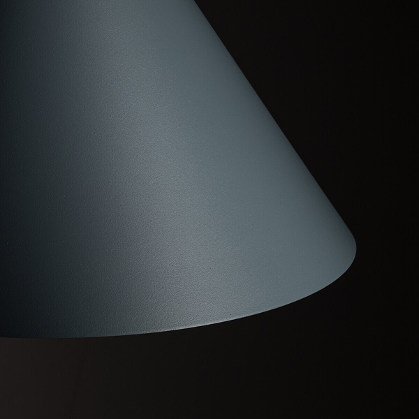 Lampa zwieszana trójkątna ZENITH 11484 do salonu szary błękit