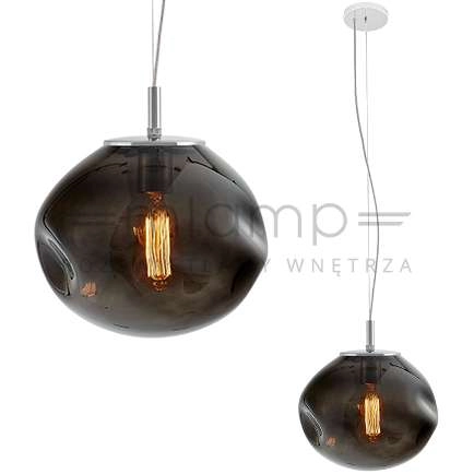 LAMPA wisząca AVIA M 10422108 Kaspa szklana OPRAWA zwis grafitowy