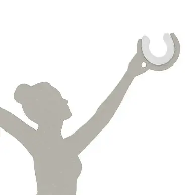 Uchwyt z możliwością regulacji BALLERINA 11801 metalowy szary