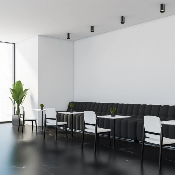 Downlight LAMPA sufitowa TUBA 92680-N Zumaline tuba OPRAWA metalowa czarna