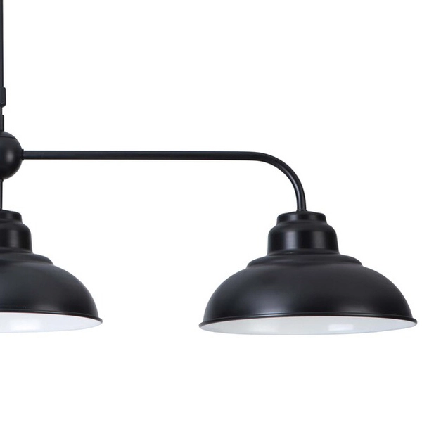 Industrialna lampa wisząca Dragan 5309 czarna do sypialni metalowa