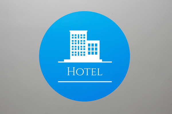 Szkiełko do rzutników logo LOGG1-HOTEL informacyjne