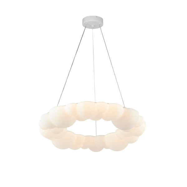 Lampa wisząca dekoracyjna CLOUD ST-DL6123P-50 biała akrylowa LED 32W 4000K do sypialni