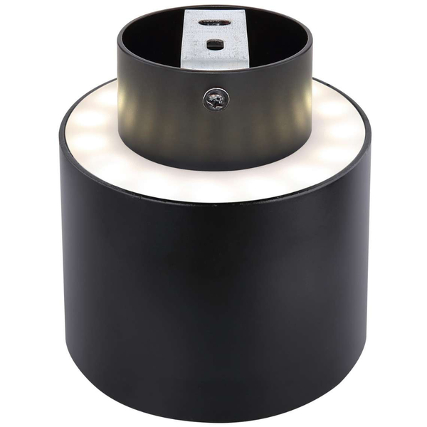 LAMPA sufitowa JENNY 12015B Globo metalowa OPRAWA tuba LED 8W + 4W 3000K 4000K spot czarny