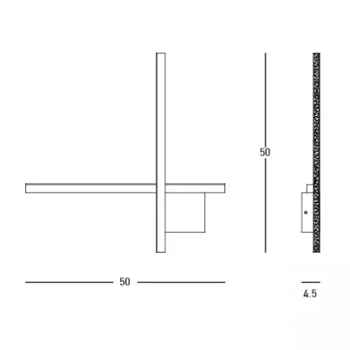 Nowoczesna ścienna lampa 23104 LED 13W 3000K metalowy złoty