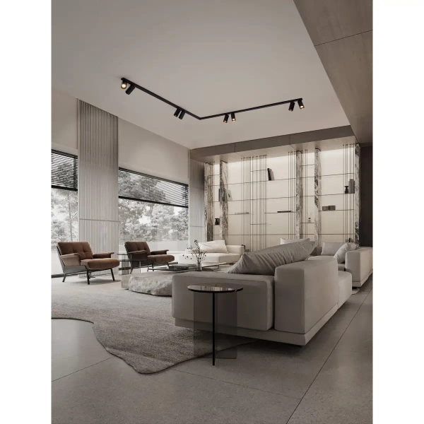 Modułowa lampa sufitowa CALDEMO LE45655 tuby metalowe czarne