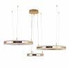 Lampa wisząca ARKADIA ST-6376-40+60+80 złota LED 95W 3000K ringi