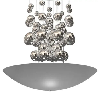 Lampa wisząca glamour PERLA SILVER ML858 LED 42W 4000K srebrna