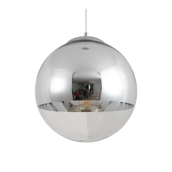 Lampa wisząca nas wyspę Flash MP1238-400 chrome Step ball lustrzana chrom