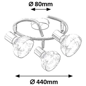 Plafon LAMPA sufitowa HOLLY 5549 Rabalux metalowa OPRAWA regulowane reflektorki szklane antyczne złoto bursztynowe