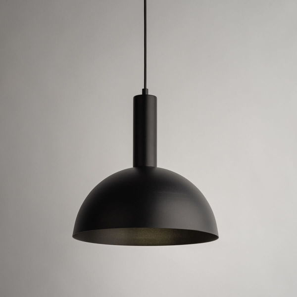 Zwisająca lampa Vitrum 40809 Sigma półokrąg do salonu czarna