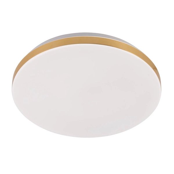 Plafon LED Babilon LP-335/1C S 4GD Light Prestige 18W 4000K do salonu biały złoty