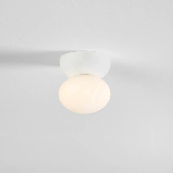 Gipsowa lampa sufitowa TROSILA biała LE45293 1xG9 kulista okrągła