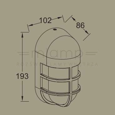Ogrodowa LAMPA ścienna BULLO 6383001118 Lutec elewacyjna OPRAWA zewnętrzna LED 15W 3000K owalna IP54 szara