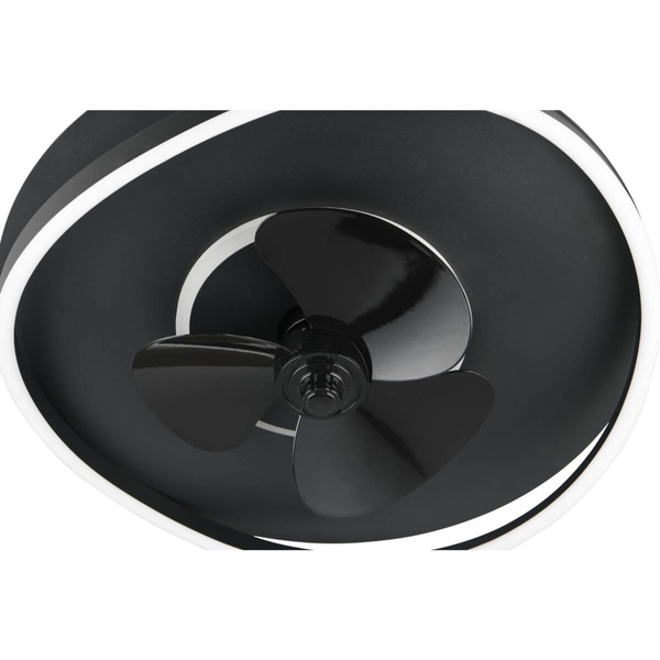 Sufitowa lampa z wentylatorem Sortland R67393132 LED 36W 2700-6500K czarna