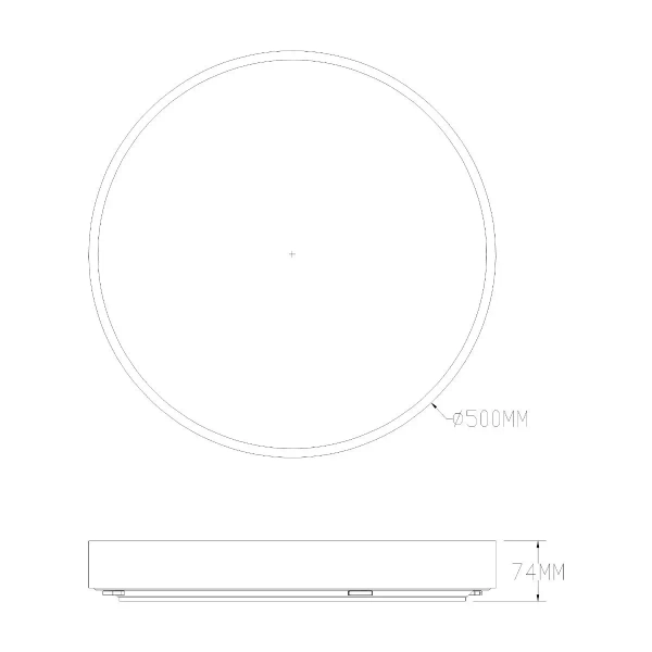 Plafon z pilotem NADI MS724-R500-GD LED 50W 3000-6000K ściemnialny złoty